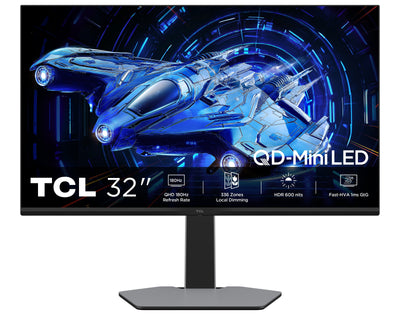 Tcl Monitor 32G64 27 Miniled - QHD - HDR600 - 180HZ - Respuesta 1MS - VESA 100X100 - Grey — image 1