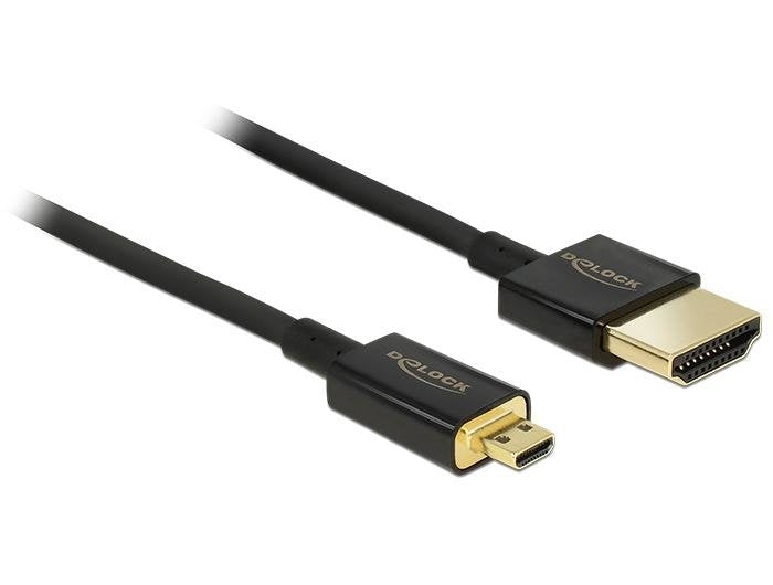 Delock HDMI Cable a Male HDMI Micro D Male 3D 4K 1,5M