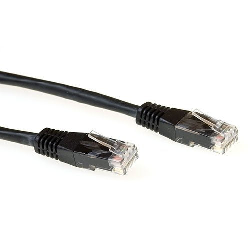 Black 7 Meter Lszh U UTP CAT.6A Patch Cable With RJ45 Connectors