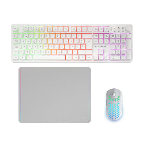 Mars Gaming Pack Gaming Mcpwx Wireless Keyboard + Wireless Mouse + Mouse Pad — image 1
