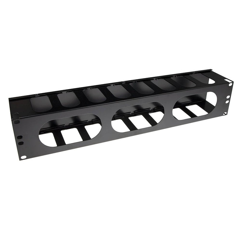 Cable Management Duct Panel With Cover 19 Inch 2U