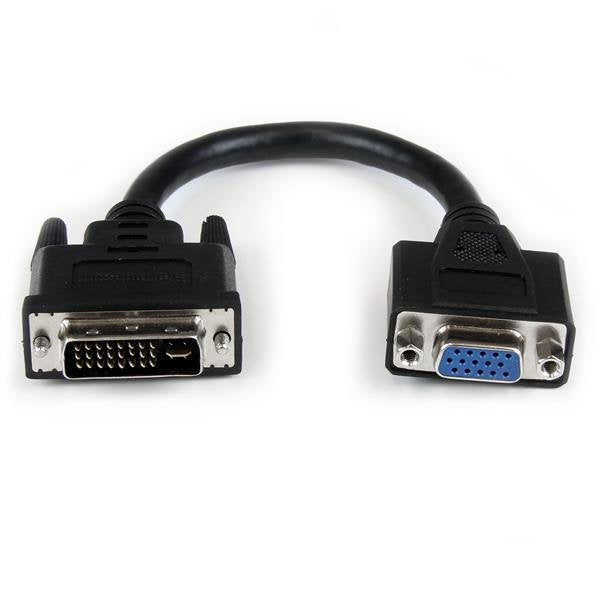 StarTech Adapter Converter DVI-i a VGA M/H 0.20M Black DVIVGAMF8IN