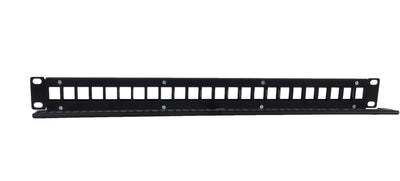 Phasak Patch Panel Pa 3424 24 Ports CAT.6 Height 1U Gestión Cable Connectors RJ45 UTP No Incluidos — image 1