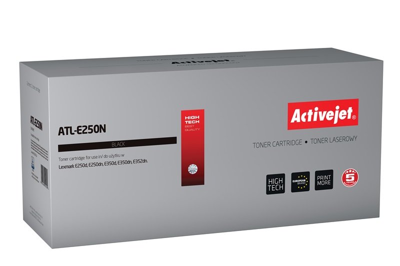 Activejet Toner ATL-E250N (reemplazo Lexmark E250A11E - Supreme - 3500 Páginas - Black