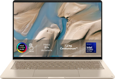 ASUS Laptop Zenbook 14 UX3480AA-SU536W U7 355 24GB 512GB 14OLED W11H Beige Noac — image 1