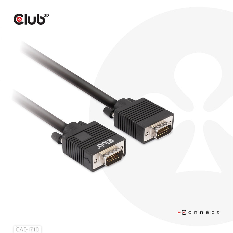 CLUB3D Cable VGA 10M M/M Retail