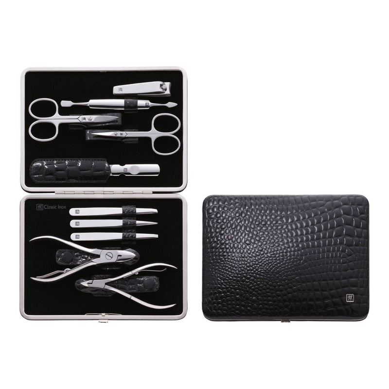 Zwilling 97509-004-0 Set Of Manicure And Pedicure Establecer Steel Inoxidable Black