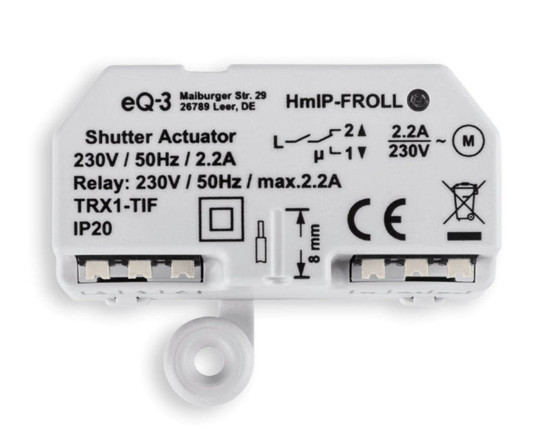 Homematic IP Actuador Persiana Enrollable Smart Home Empotrado (hmip-froll), 151347A0