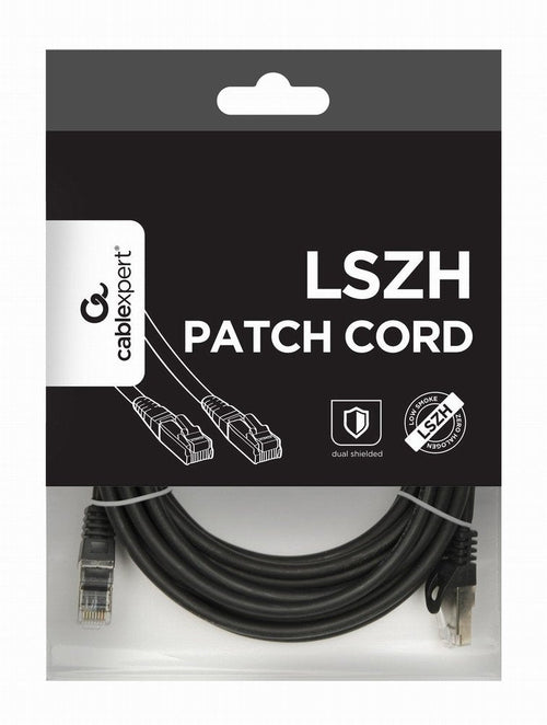 Gembird Network Cable RJ45, CAT.6A, FTP, Lszh, 5M, Black — image 1