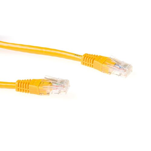 Yellow 7 Meter U UTP CAT.6A Patch Cable With RJ45 Connectors