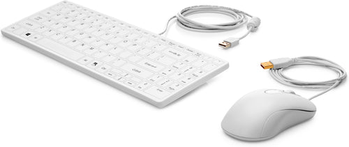 HP USB Keyboard And Mouse Healthcare Edition Keyboard Mouse Included Médico White — image 1