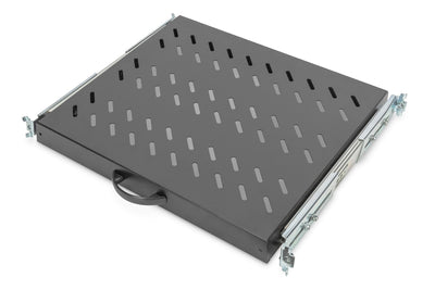 Digitus Rack Acc Extendible Shelf 40X485X368MM, Bis 25KG, Black — image 1