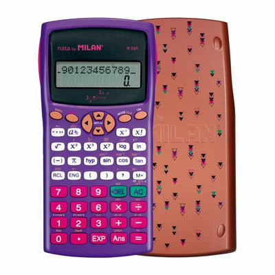 Milan M240 Calculator Cientifica Copper 10 + 2 Digitos - Screen 2 Lineas - 240 Funciones Integradas Incluyendo — image 1