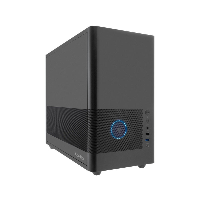 Coolbox Case MATX MP2 Black USB-C 3.2 GEN1 Fan 120 PWM Full Metal S/Fte