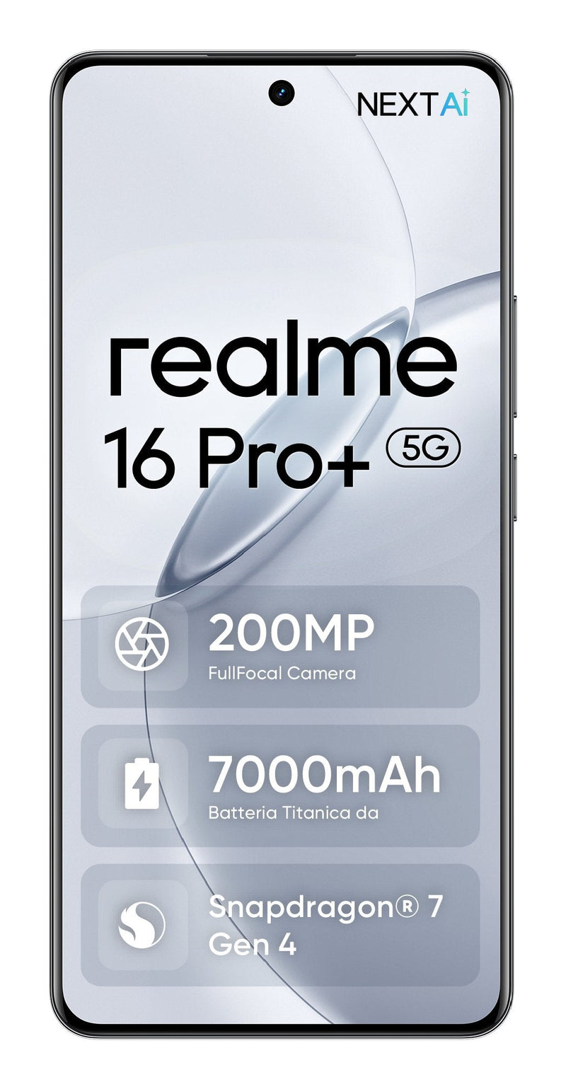 Realme Smartphone 16 Pro + 12GB 512GB 6.8' 5G Grey