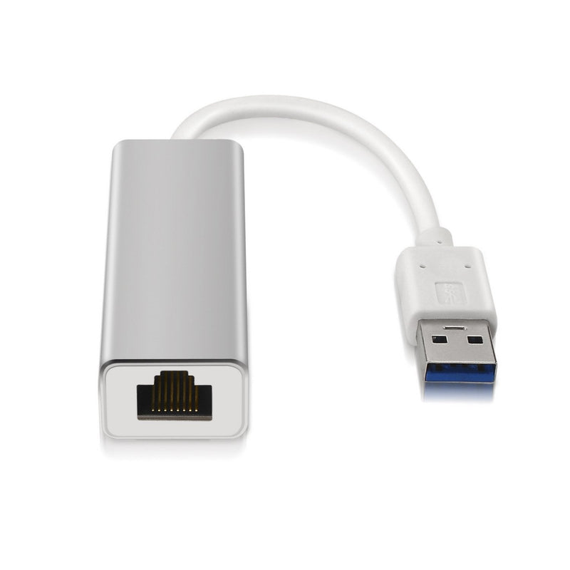 Aisens Converter Adapter Network RJ45 a USB 3.0 Gigabit 10/100/1000Mbps - Silver