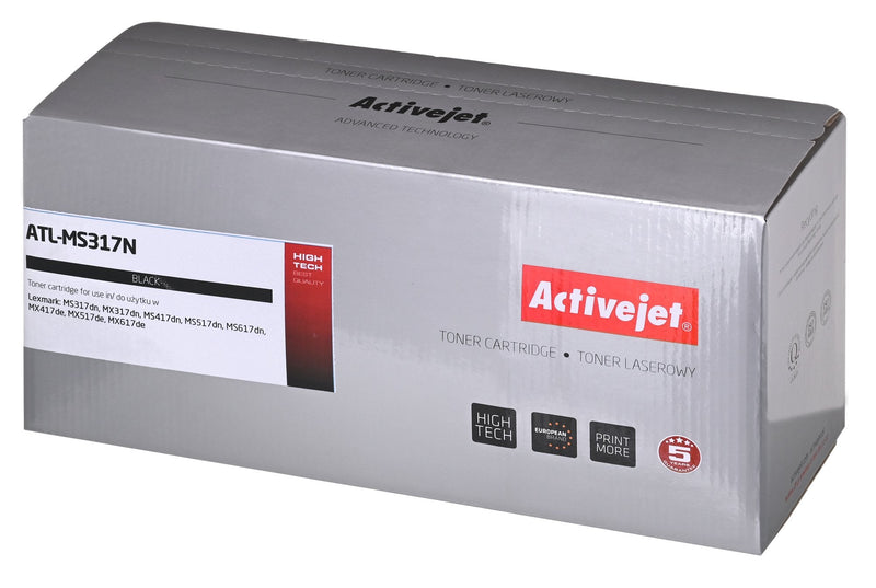 Activejet Toner ATL-MS317N Lexmark Spare Part Lexmark 51B2000, Supreme 2500 Páginas Black