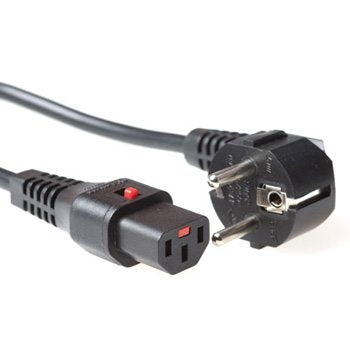 Act 3.0M Schuko Cee 7/7 - C13, M/F Black 3M CEE7/7 C13 Acoplador — image 1