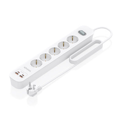 Aisens Power Strip With Switch ASPS-2A2C14-W 5 Sockets Power 2 USB 2 USB Type-c Cable 1.4M White — image 1