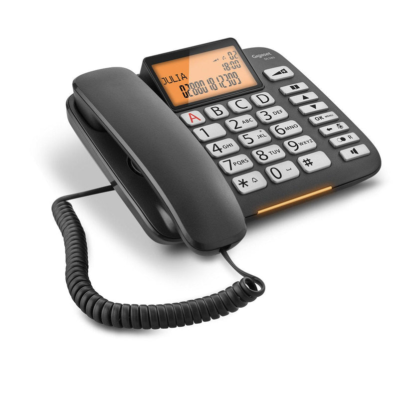 Gigaset DL580 Phone Fixed Keys Large Black