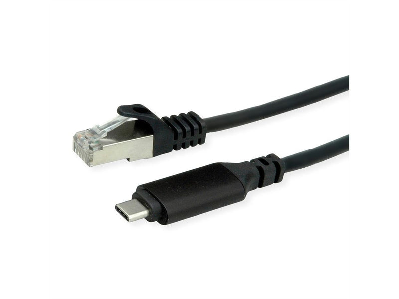 Roline USB 3.2 Gen 2 Type-c a Gigabit Ethernet Cable Convertidor Black 1.5M