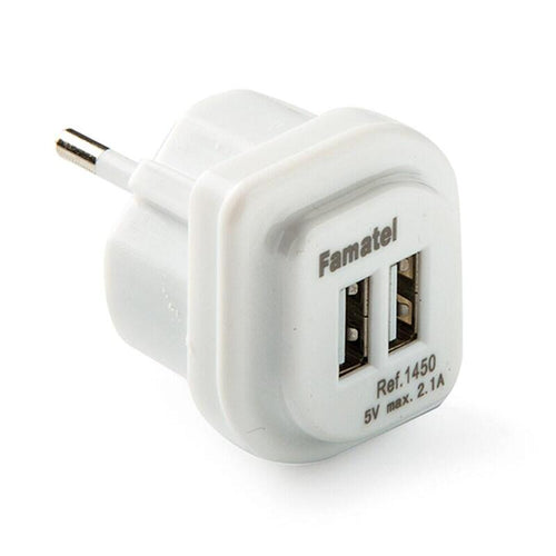 Adapter 2 USB-A 2,1A 5V White — image 1