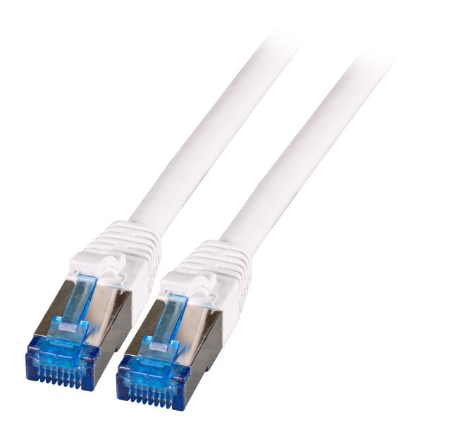 Efb RJ45 Patchkabel S/FTP, CAT.6A, CAT.7 Tpe SUPERFLEX,1,5M, W