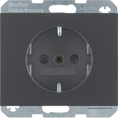 Berker 47357006 Schuko-toma Power K.1 Antracita Matte Lackiert — image 1