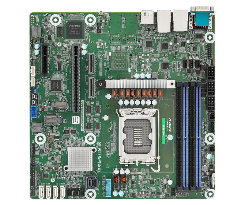 Asrock Motherboard W880D4U Intel W880 Lga 1851 Socket V1) microATX