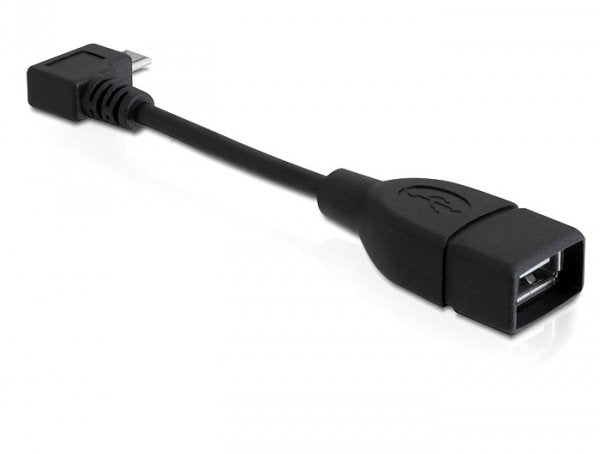 Delock 83104 Cable Micro USB Type B Acodado - USB 2.0-A Female Otg 11CM