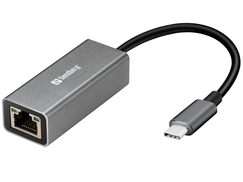 Sandberg Convertidor USB-C a RJ45 Gigabit 100Mbps