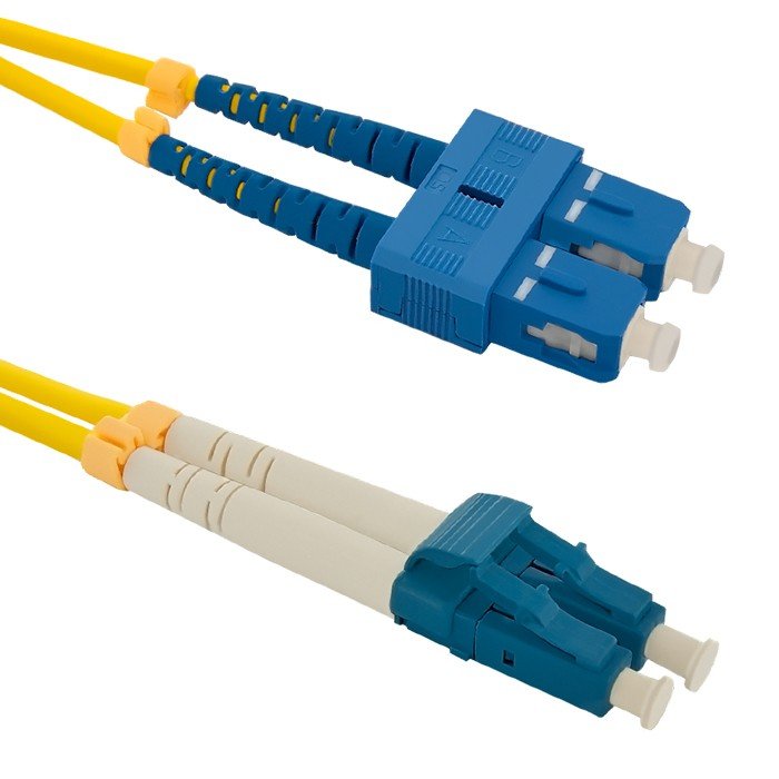 Qoltec 54031 Cable Fibre Optic 1M Sc/Upc Lc/Upc Yellow