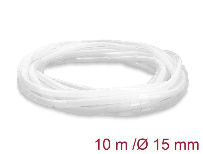 Delock Hose Espiral 15MM Diámetro 10M Transparent