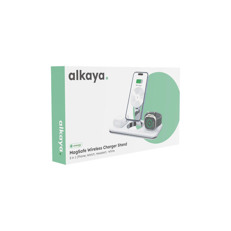Alkaya Trifector Magsafe Wireless Estación Charging White
