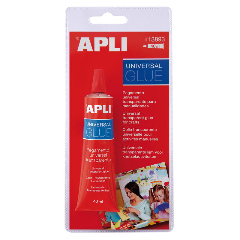 Apli Cola Universal - 40ML - Secado Fast - Resistant Water - Transparent