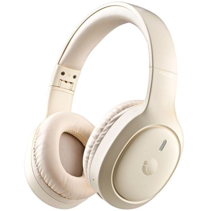 Ngs Headphone Bluetooth Headphone Artica Tempest Foldable Beige