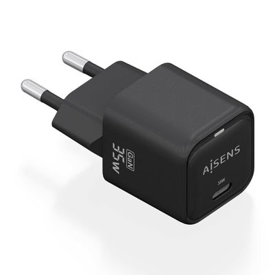 Aisens Charger GaN 35W, 1x USB-C PD 3.0 QC4.0, Black — image 1