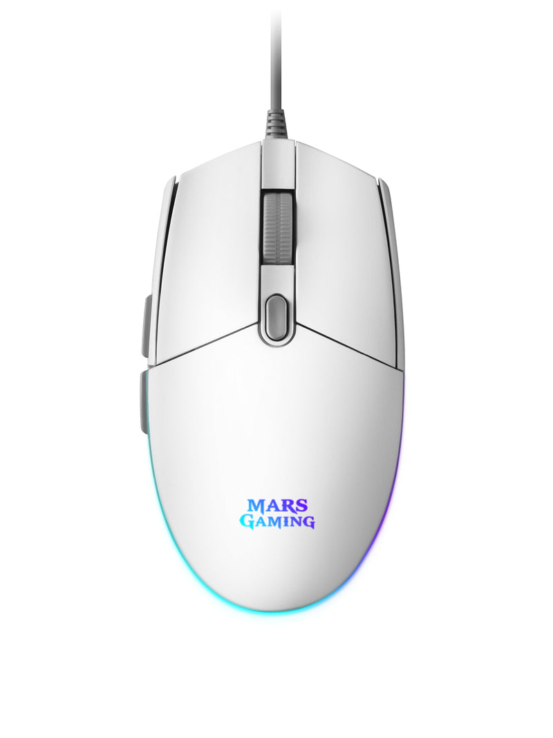 Mars Gaming Mouse Gaming Mmgw Up To 3200 DPI White