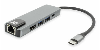 USB-C 4K Docking Station For 1 HDMI Monitor Ethernet, Usb-a, Pd Pass-through — image 1