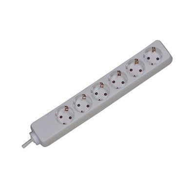 Bachmann 381.241S Base Múltiple 6 Salidas AC White