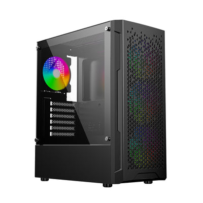 Gembird PC Case CCC-FC-400X Gaming ARGB Housing Computer Fornax 400X, Black — image 1