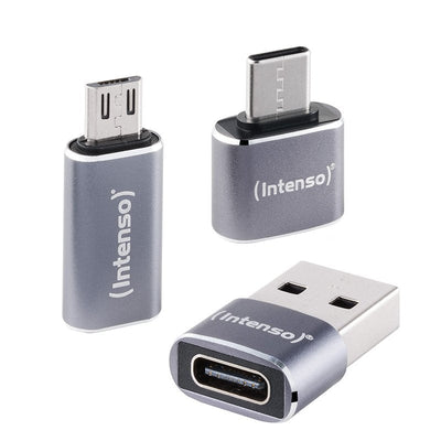 Intenso 3-PACK USB Adapter Mix USB-C a Micro MIX480 Aluminiu — image 1