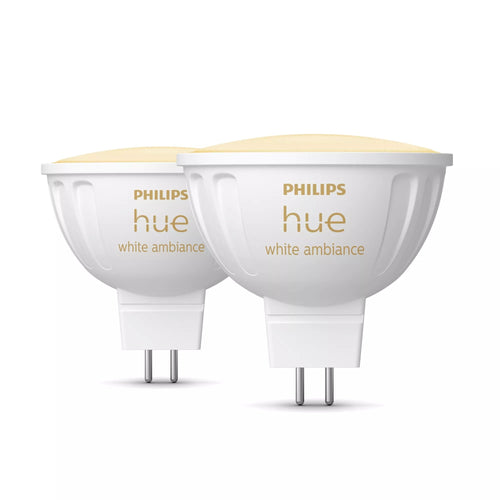 Philips Hue White Amb. MR16 LED Lampe Doppelpack 2X400LM — image 1