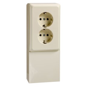 Elso Renovación Ap Schuko 515500 2VÍAS With Frame White Perla — image 1