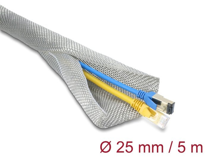 Delock Case Trenzada Zur Emv Blindaje Selbstschliessend 5M X 25MM