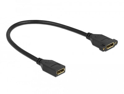 Delock DisplayPort 1.2 Cable Female a Female Installation 4K 60 HZ 30CM — image 1