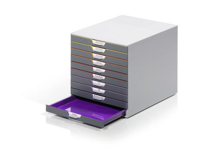 Durable Box Cajonera Varicolor 10 Compartimentos Labels Multicolour — image 1