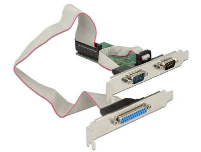Delock Card Pci Expr 2X D-SUB9 + 1X D-SUB25 — image 1