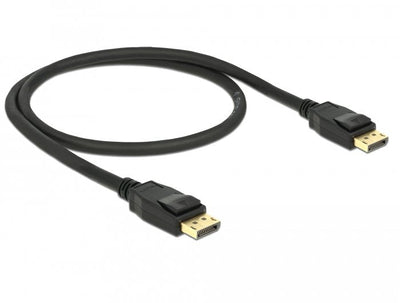 Delock 85506 Cable DisplayPort 0,5M Black 4K 60HZ — image 1
