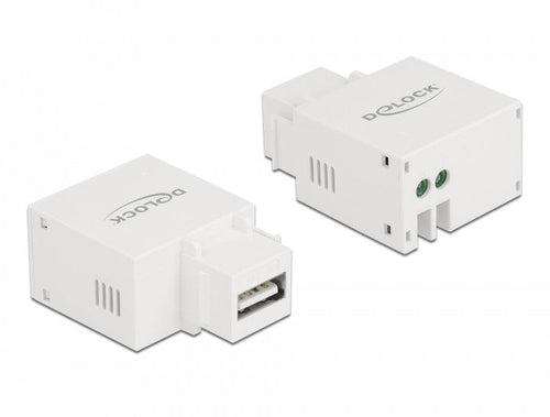 Keystone Módulo With USB Type a Connector Charging Female 2,1A White — image 1